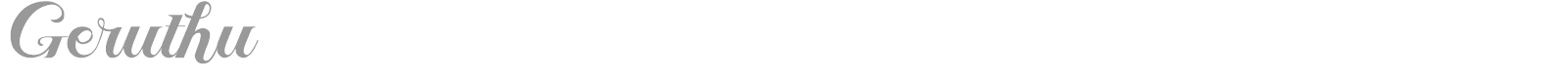 Geruthu font preview